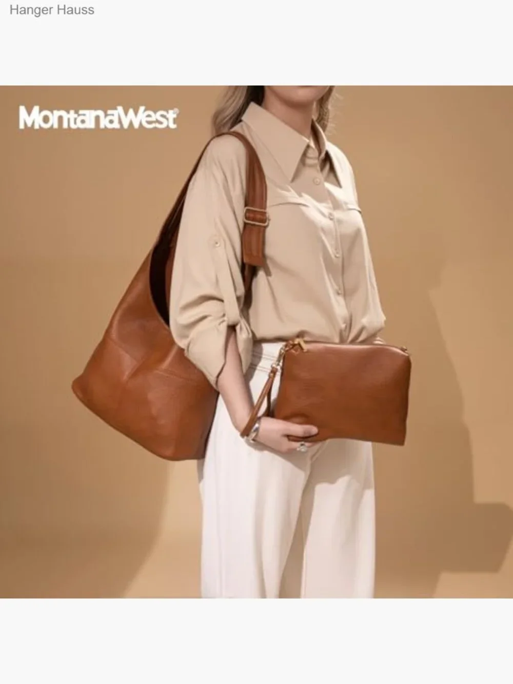 Ultra Soft Foldable Hobo Bag with Coin Wallet Set
